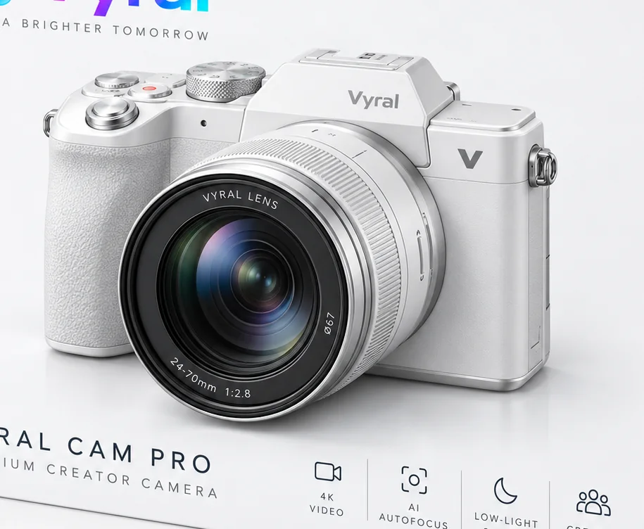 Detail of Vyral Cam Pro packaging concept